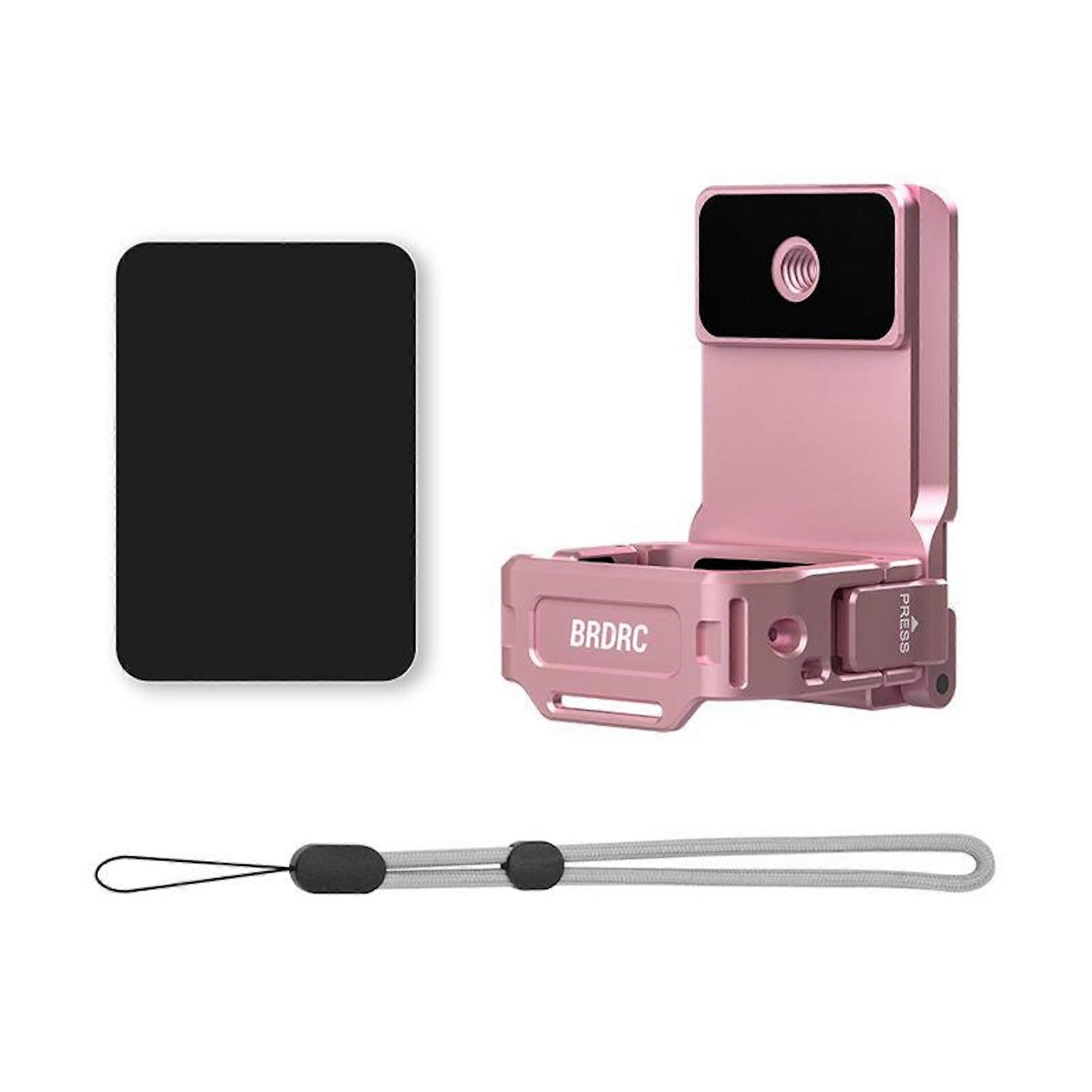 Magnetic Mount Extendable Back Clip Adapter for Osmo Pocket 3 (Pink)