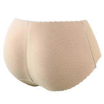 Po-Lifting-Slips für Damen, nahtlos, mit Po-Polstern, gepolsterte Unterwäsche, Shapewear, Po-Lifting-Slip, Geschenkidee, niedriger Bund, hautfarben, Größe M