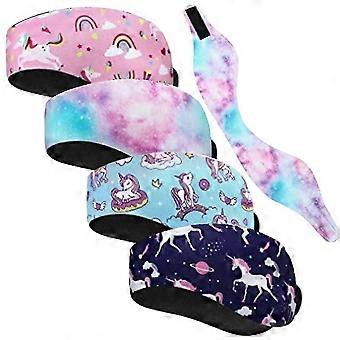4Pcs Neoprene Swimming Headband Ear Protection compatible with Adults - Yoga Sports Sweatband Ear Guard