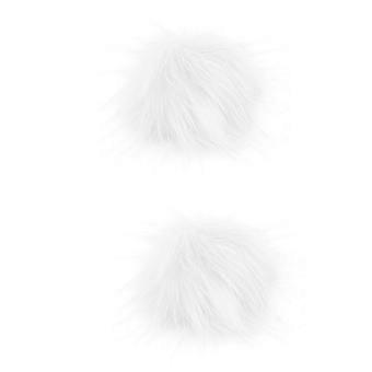2 stks kunstmatige wol fuzzy bal decoratieve hoed fuzzy bal kleding accessoires