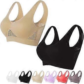 Breathable Cool Liftup Air Bra, 2Pack New Large Size Air Bra Breathable and Comfortable Mesh Sports