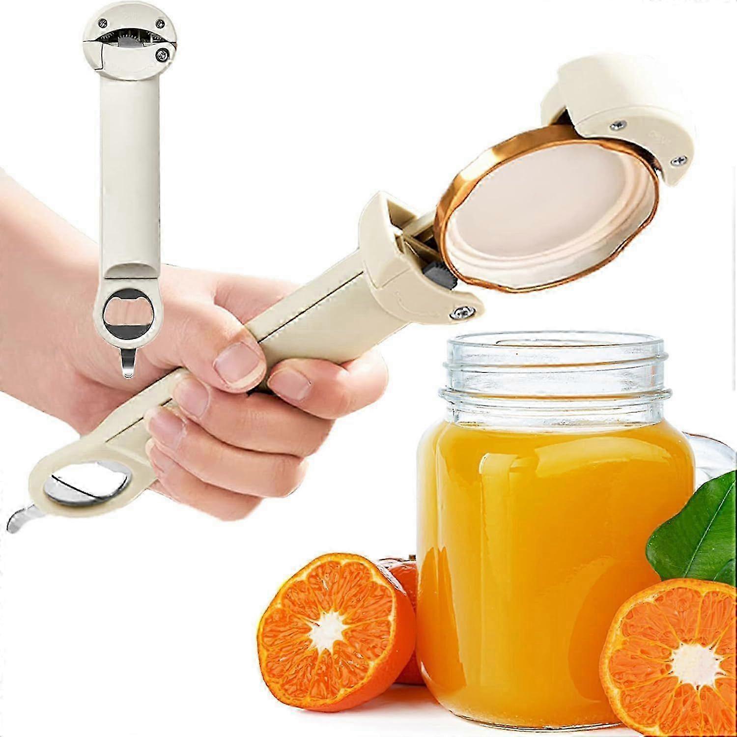 Screw Jar Opener, Manual, Adjustable Multi-Function Bottle Opener, Adjustable Can Opener, Multi-Function Can Opener, Kitchen Utensil