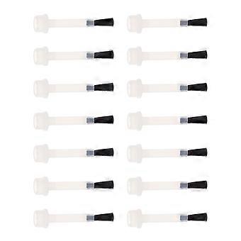 Nail Polish Brush Mini Nylon Replacement Brush for Manicure 20Pcs Set in Black