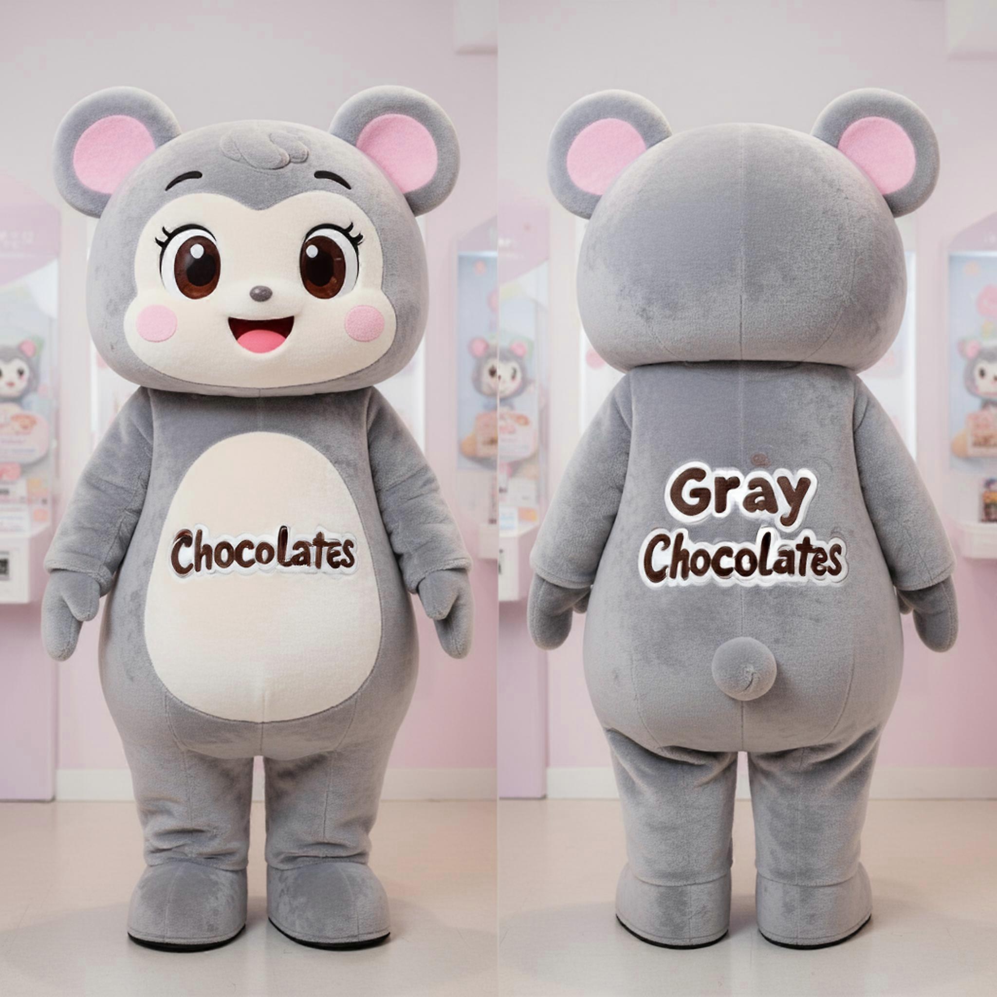 MASTICOT Cocoa Brown Square Chocolates Mascot