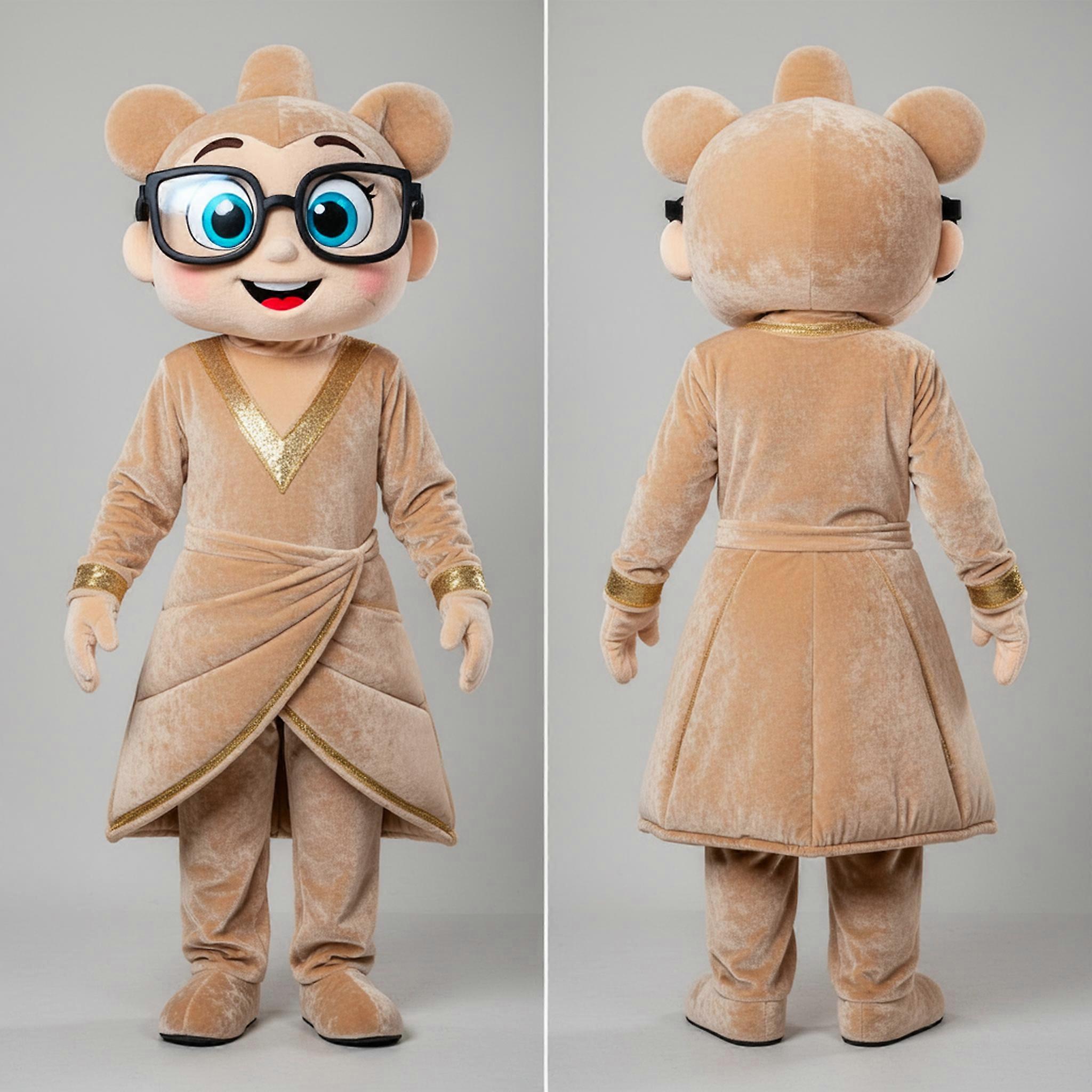 MASTICOT Beige Padded Trapeze Artist Mascot