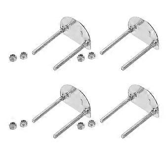 Shock Absorption Roller Skating Bracket Hardware Accessories Double Row Skating For Indoor And Outdoor Use Stainless Steel 5.20X4.50X3.50CM 4Pcs