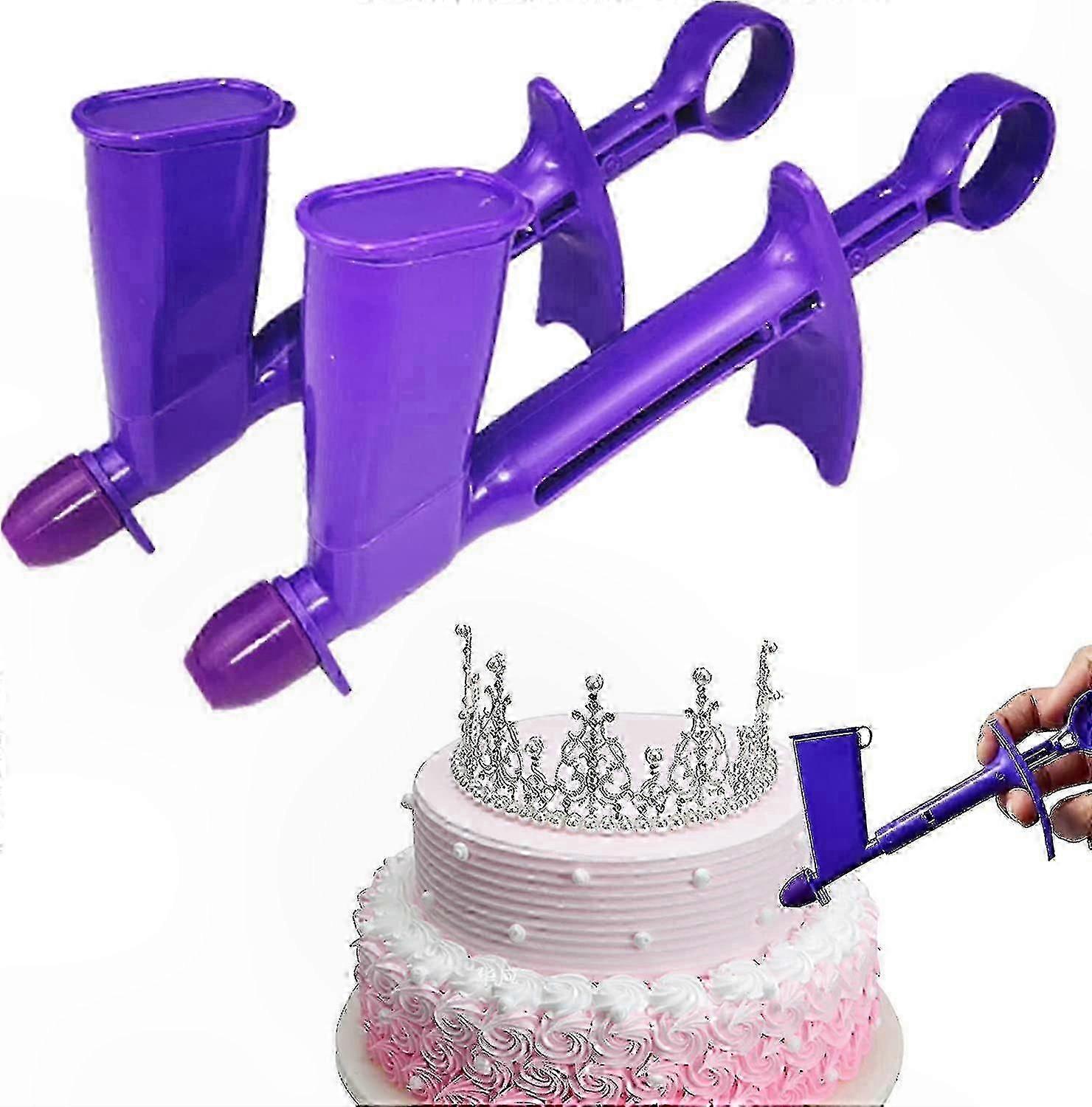 2-Pack Plastic Bead Applicator compatible with Cake Decorating Sugar Ball Roll-On Tool