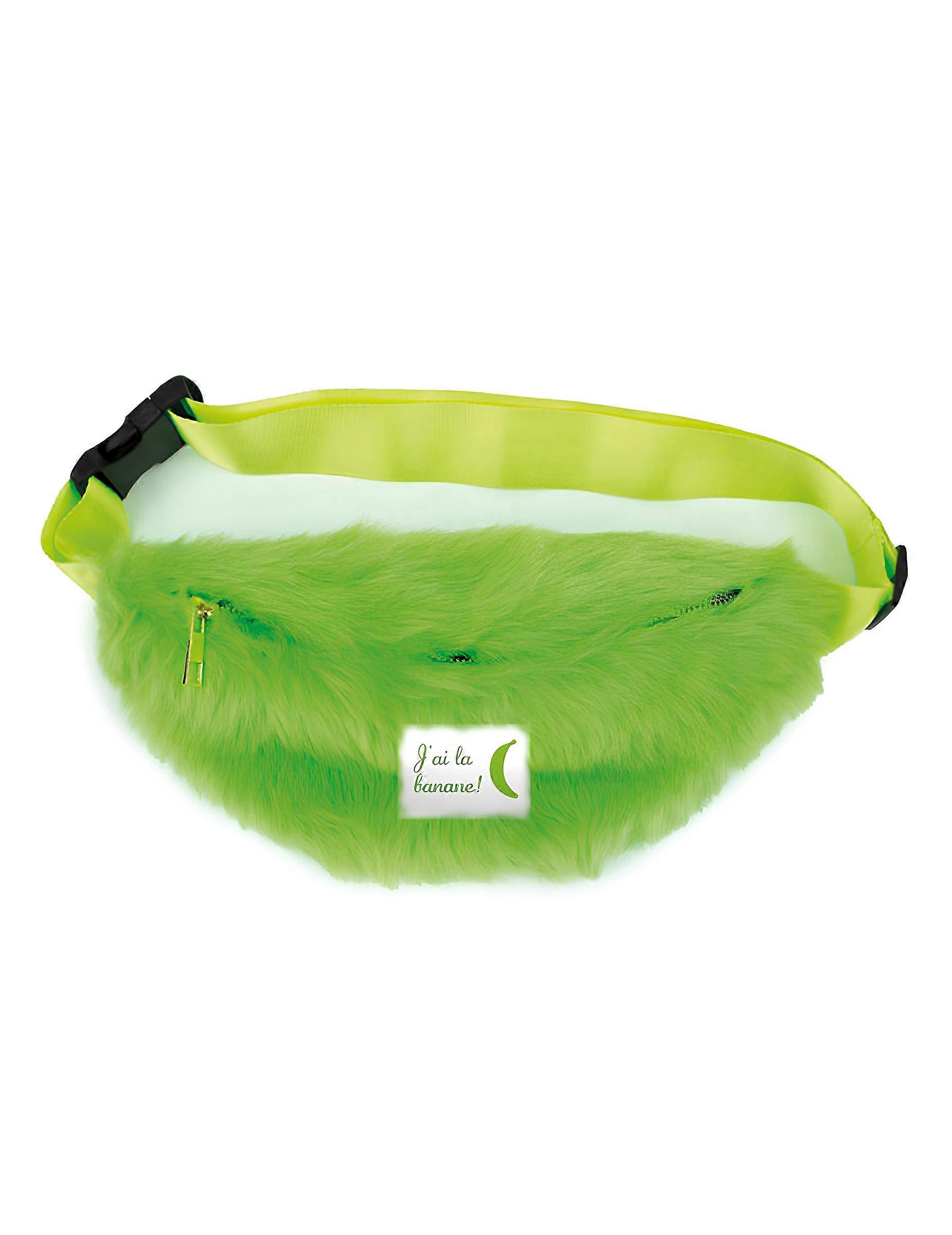 Sac banane à poils verts