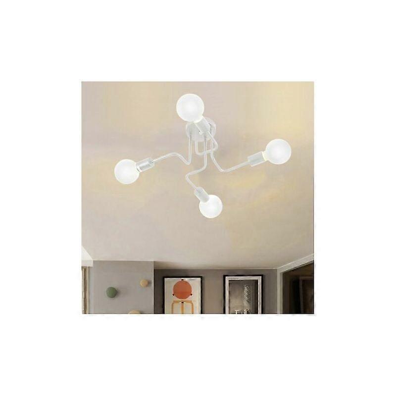 Industrial Style Ceiling Lamp, Quick-Install, Versatile Bedroom Light