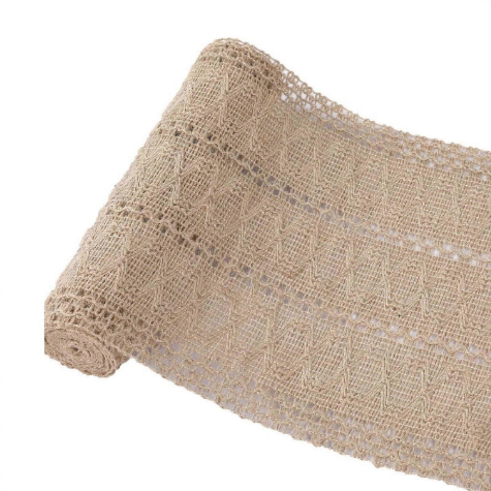 Braided Striped Rustic Embroidered Heat-Resistant Table Runner