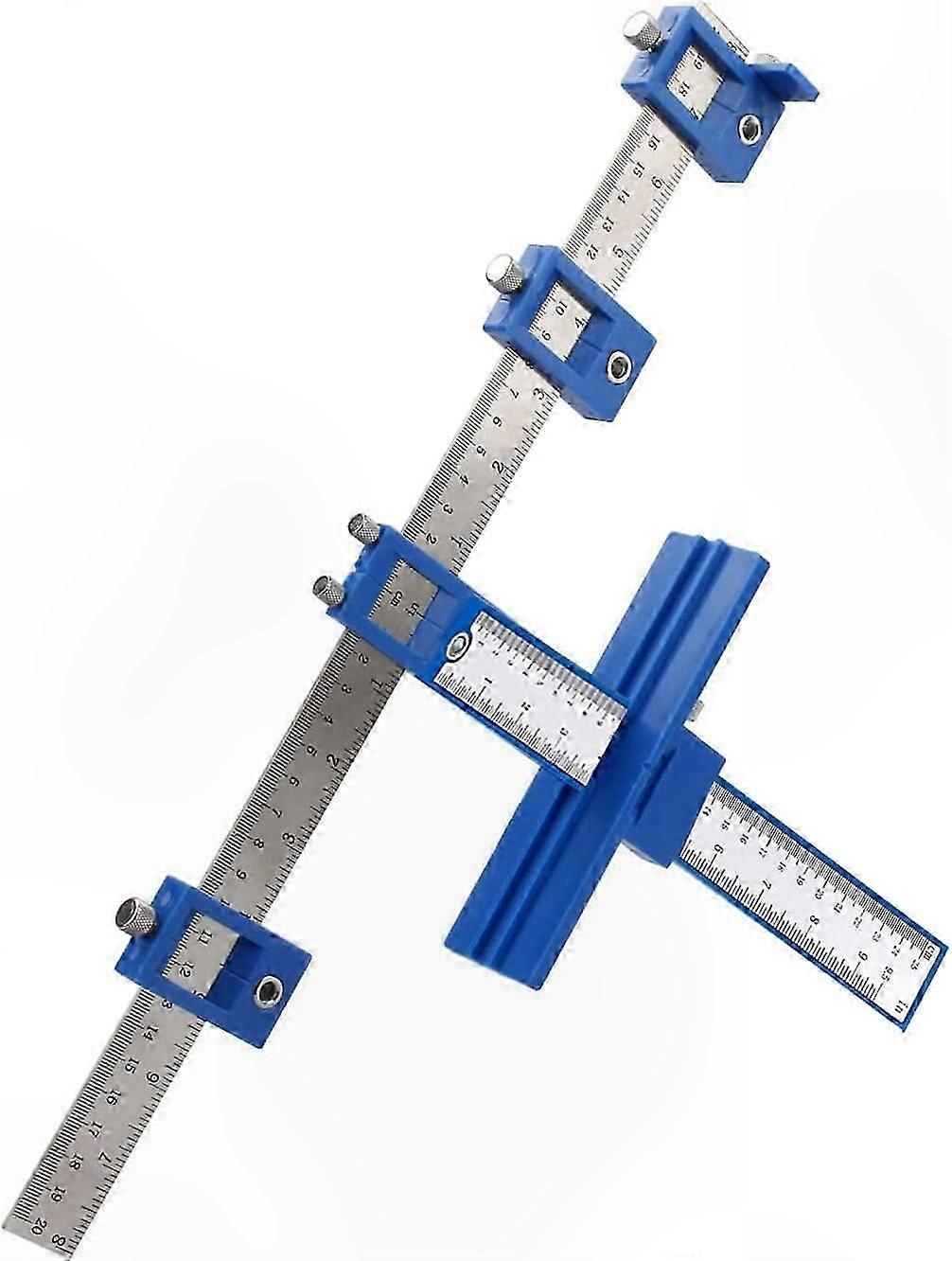 Adjustable Hole Locators for Cabinet Hardware Drilling Template Guide
