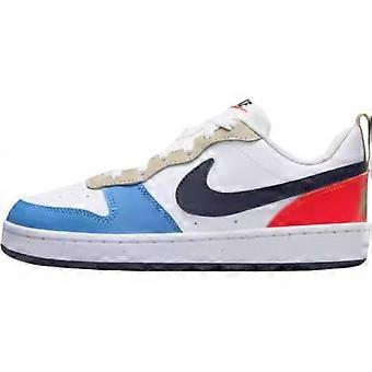 Nike Court Borough Low Top Skateboardschuhe Weiß Blau Unisex DV5456-124