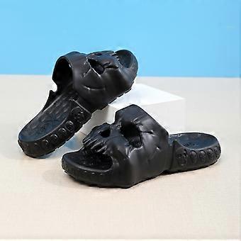 EVA Skull Design Slippers Summer Outdoor Novelty Slide Thick Sole Platform Beach Non Slip Men Women Cloud Sandal