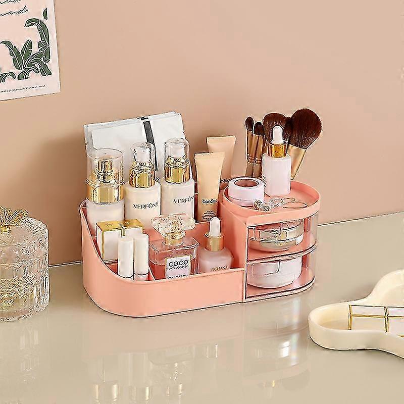 Multi-Compartment LED Vanity Storage Unit