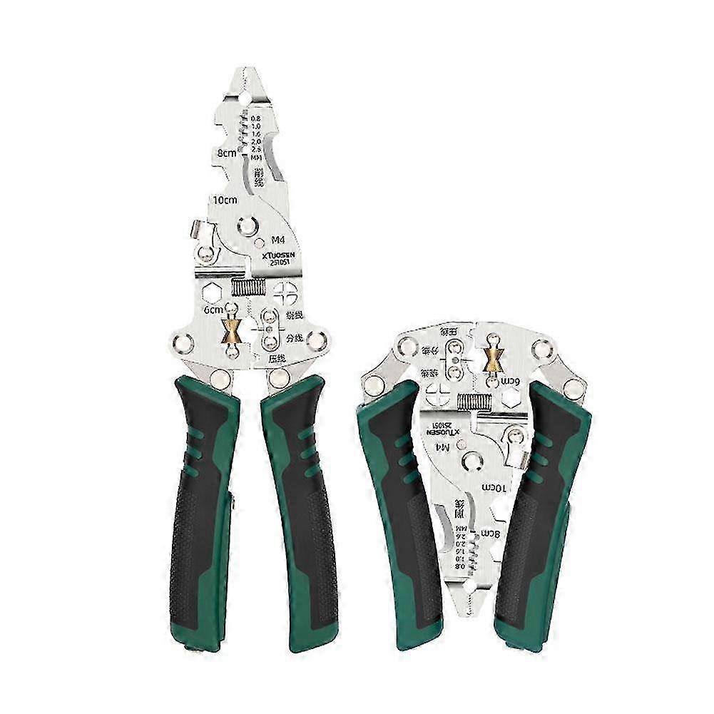 Voltage-Sensing Foldable Wire Stripping Pliers