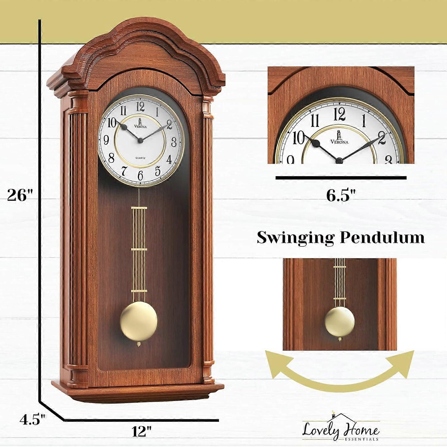 Pendulum Wall Clock Battery Operated