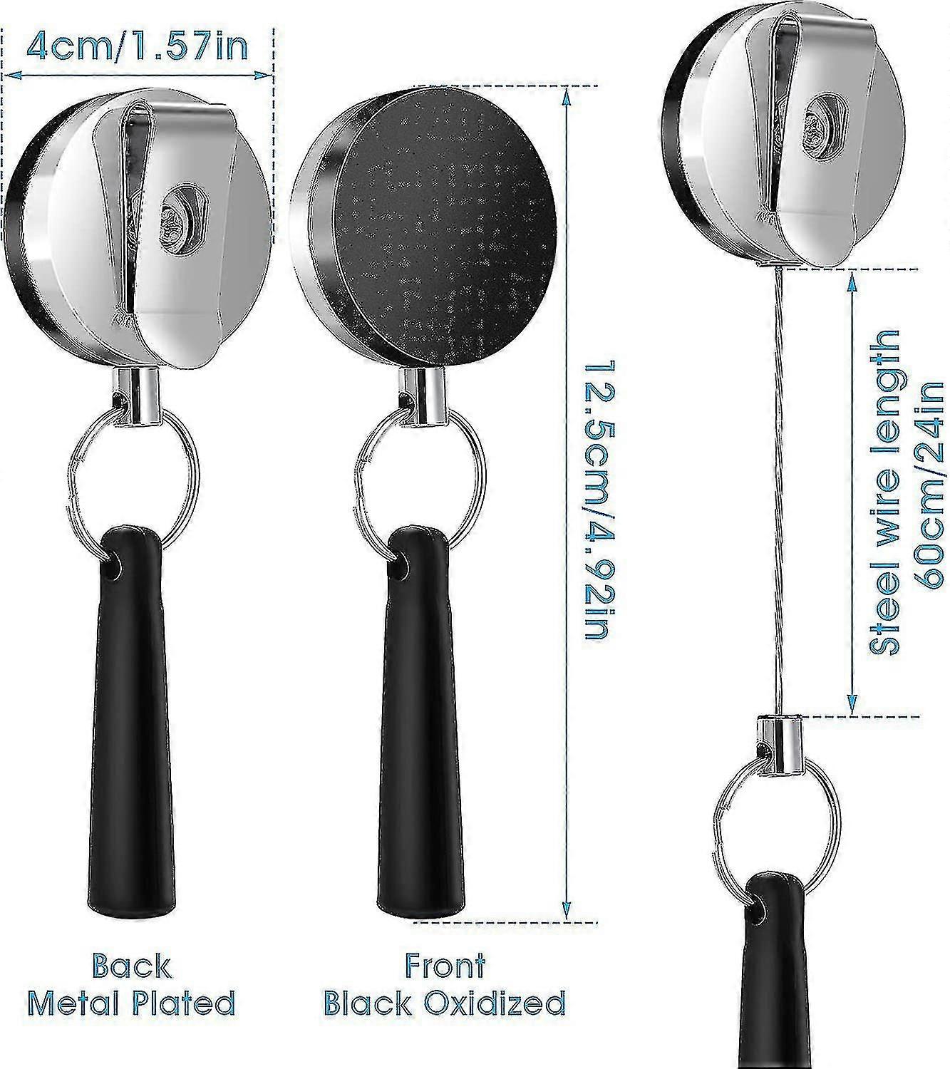 4 Pack Heavy Duty Retractable Pull Pen Pencil Holder