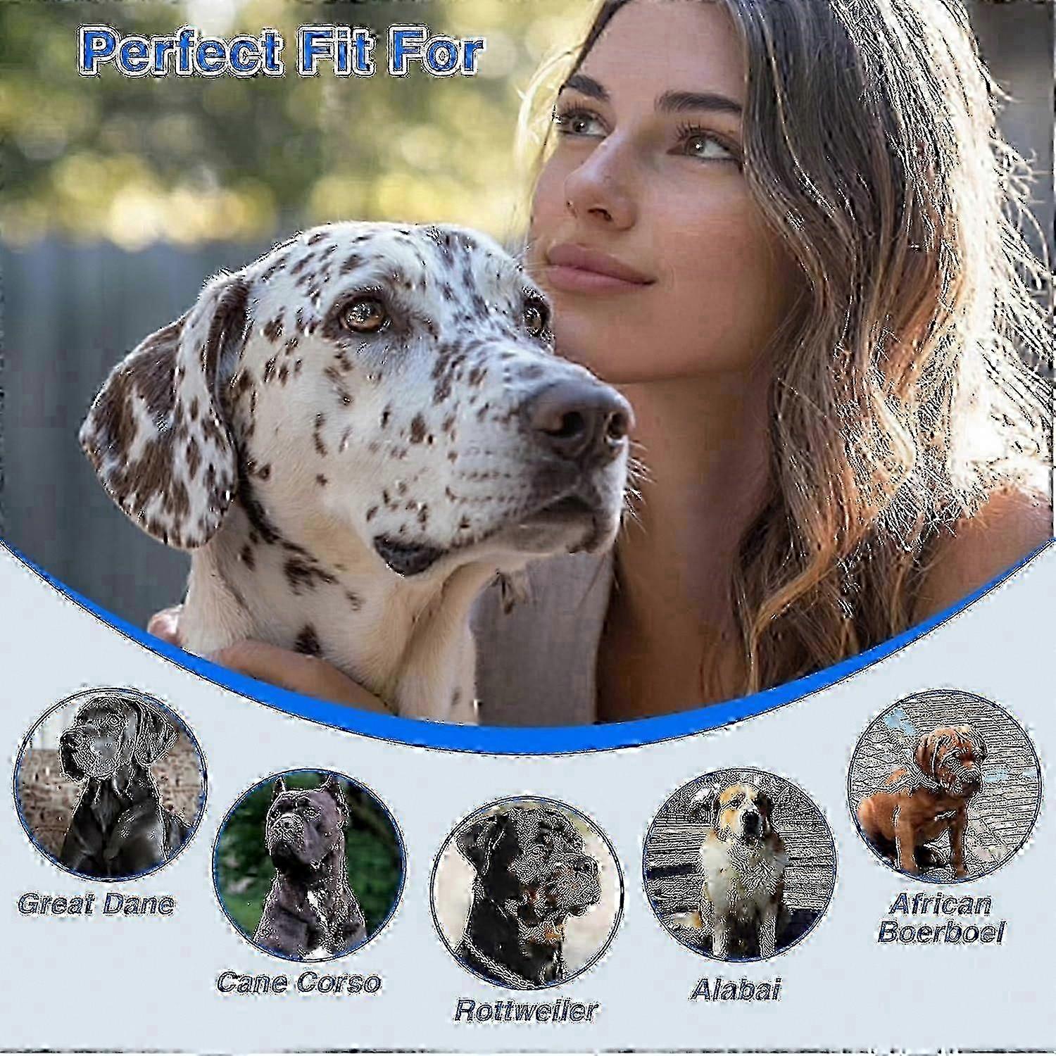 Metal Basket Muzzle Extra Large compatible with Great Dane, Breathable Drinkable Design