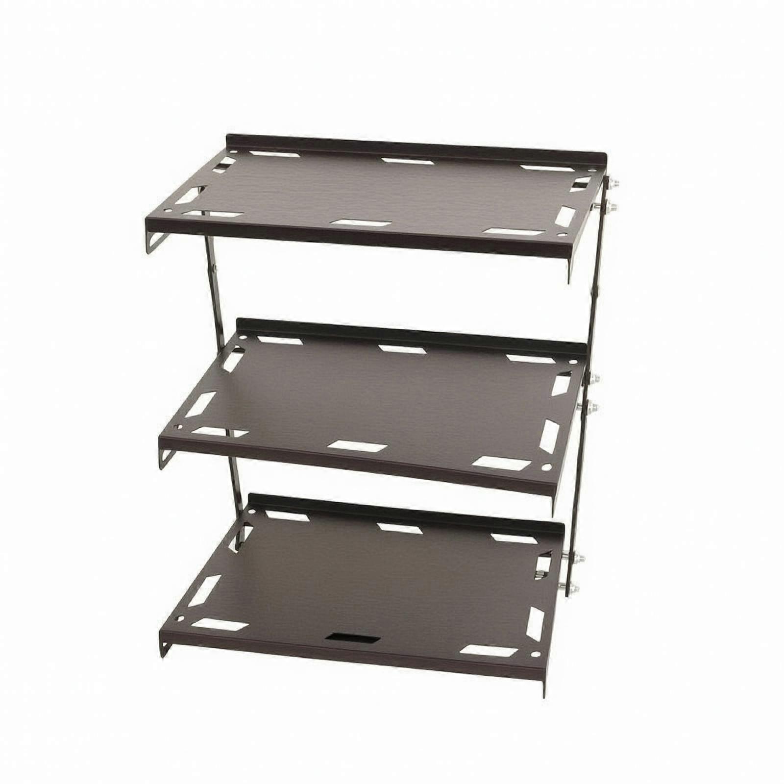 Space-Saving Metal Shelf | Foldable Storage Rack, Portable, 3 layer Shelving