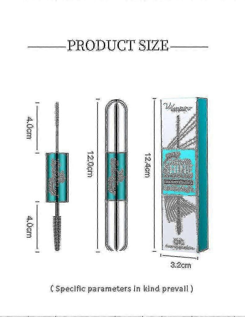 1pcs Double Headed Mascara 4d Waterproof