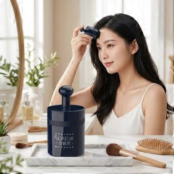 Hairline Powder, Waterproof Sweatproof Hairline Contour Modifying Tool, Horse Hair Applicator Hair Gap Filler, Even Application Without
