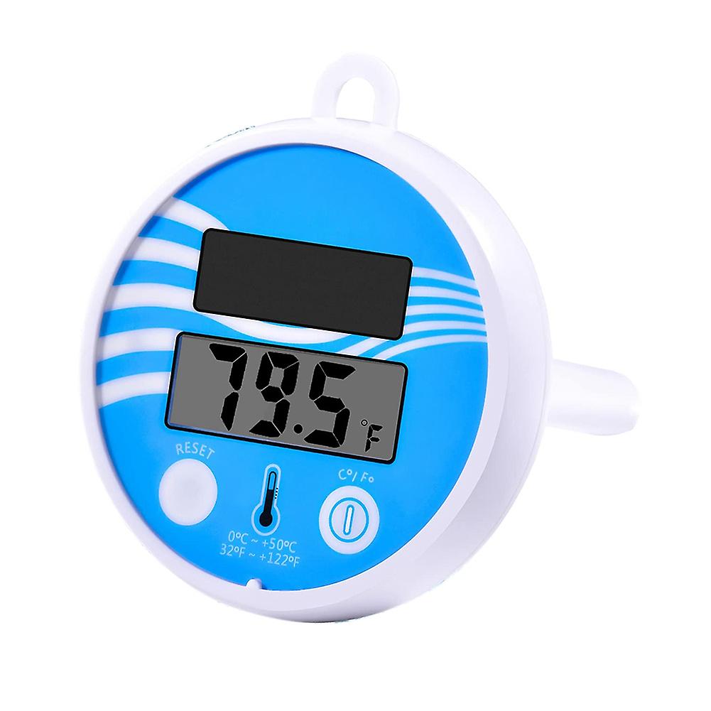 Floating Pool Thermometer Wireless - Swimming Pool Temperature Thermometer Easy Read, Solar Digital