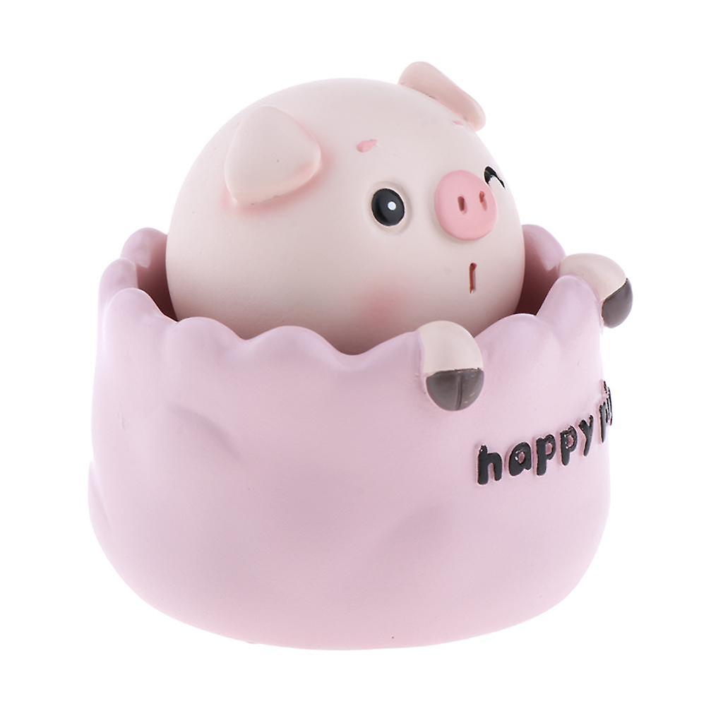 Resin Pig Shaking Head Toy Car Decor