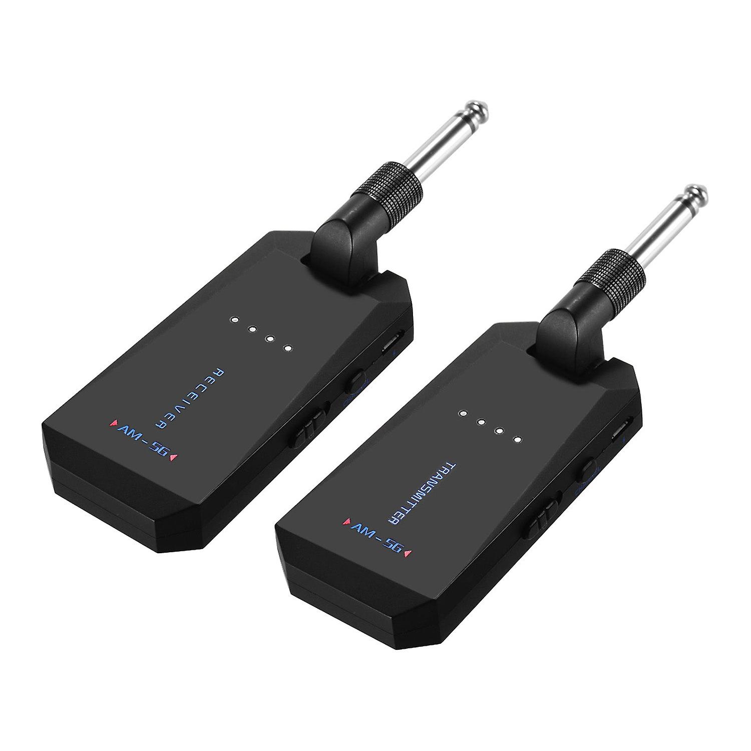 Am-5g Wireless 5.8g Guitar System Low Latency Rechargeable Audio Transmitter And Receiver Ism Band For Electric Bass Guitar