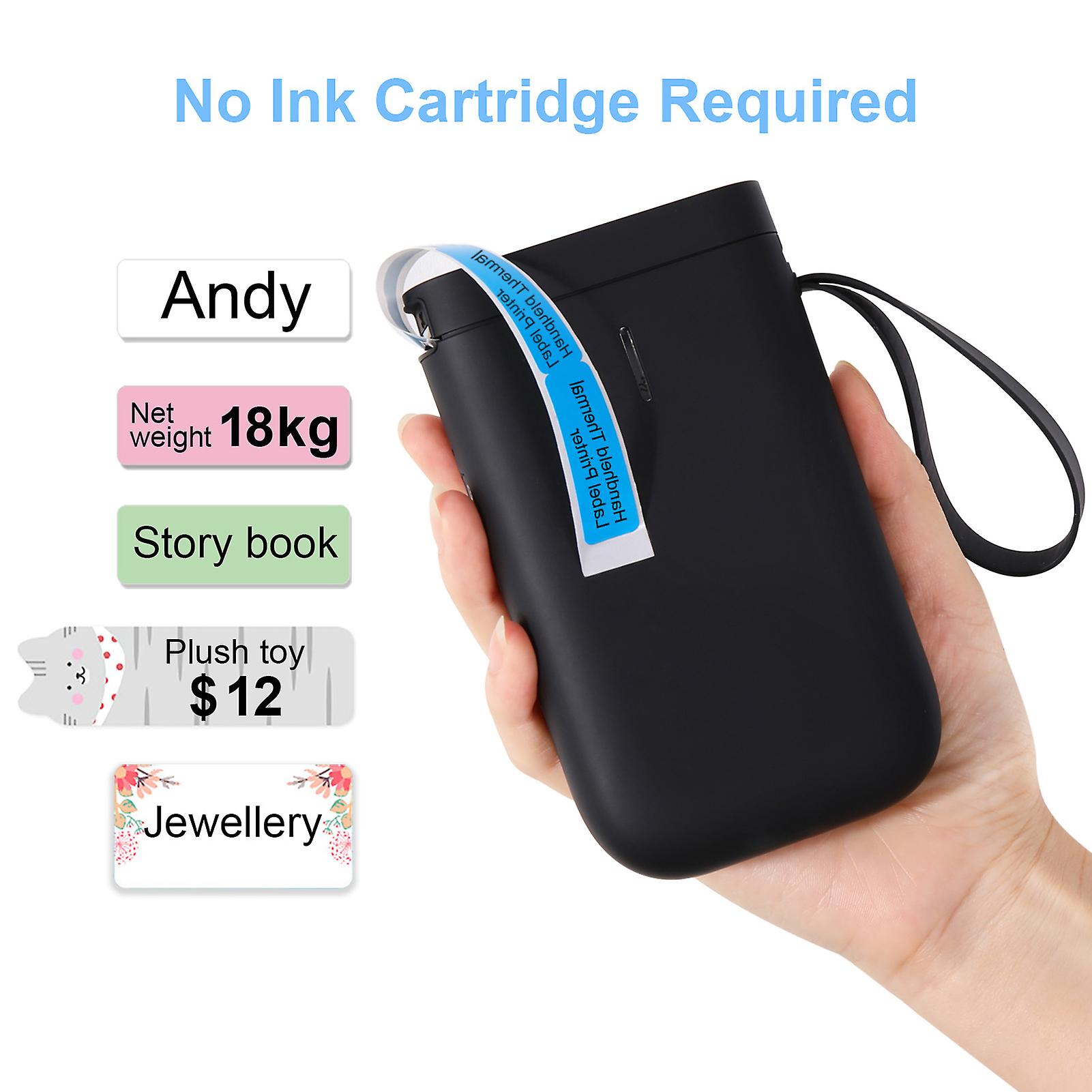 Portable Handheld Thermal Label Printer Wireless Bt Label Maker Sticker Machine