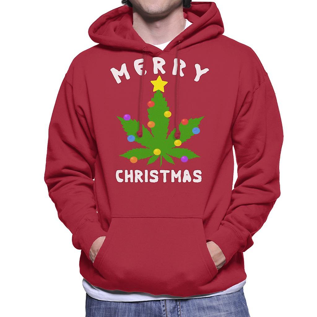 Merry Christmas marihuana blad Hettegenser