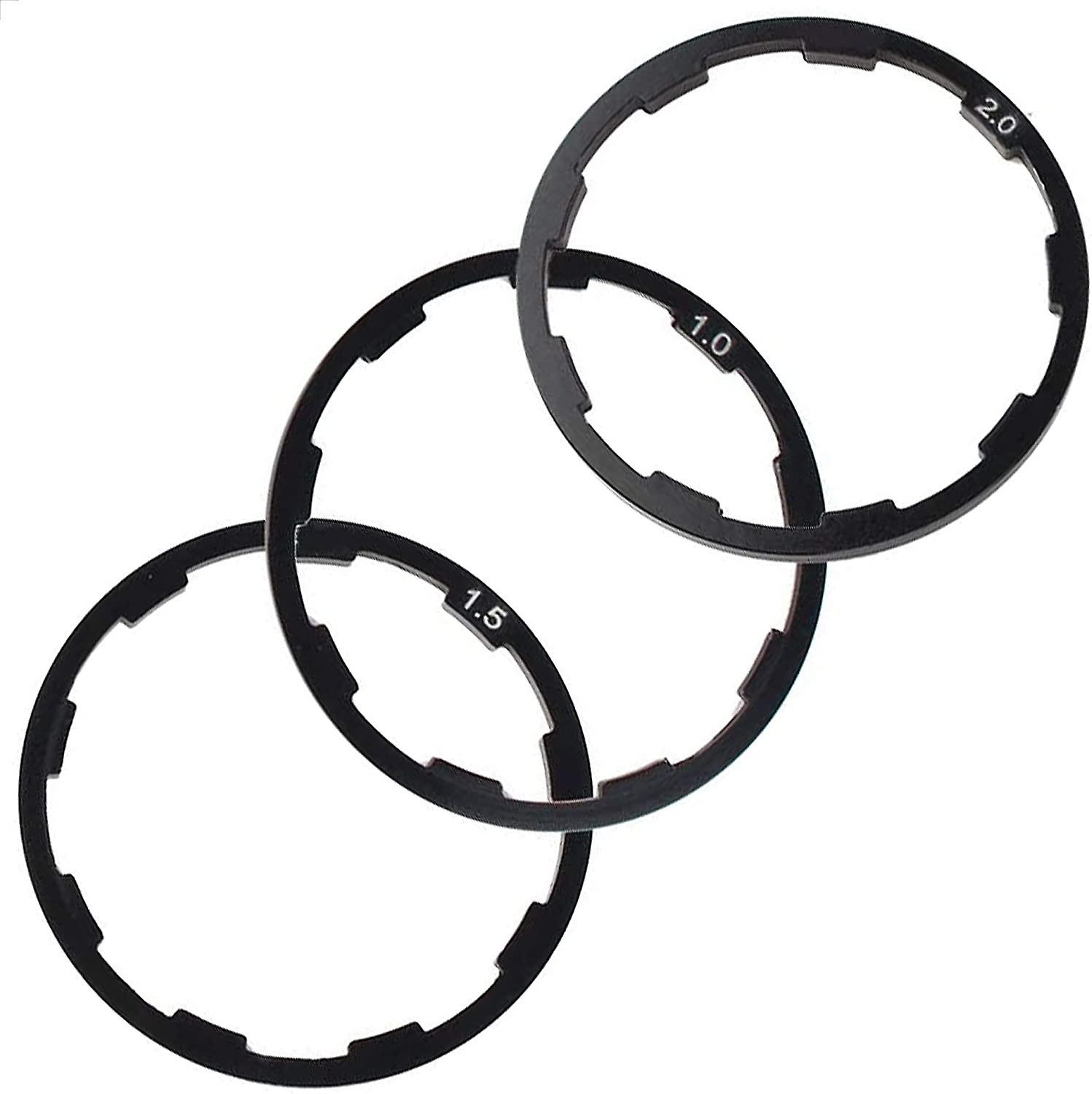 3PCS Bike Spacer Flywheel Hub Washer Alloy Freewheel Washer Road Bike Bottom Bracket Gasket for Adjusting Bicycle Bottom Bracket Road Bike Flywheel