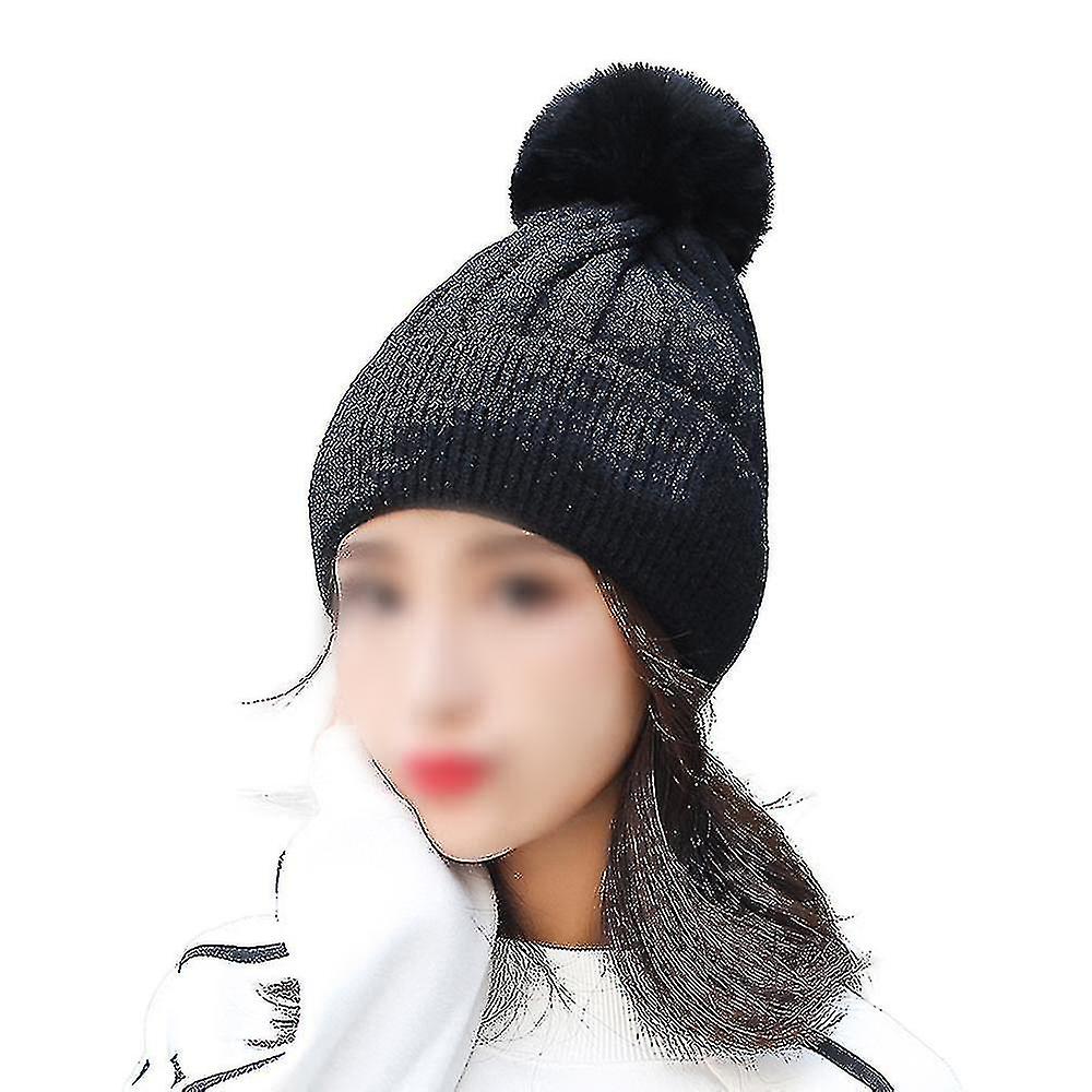 A Short, Loose Hat With Faux Fur