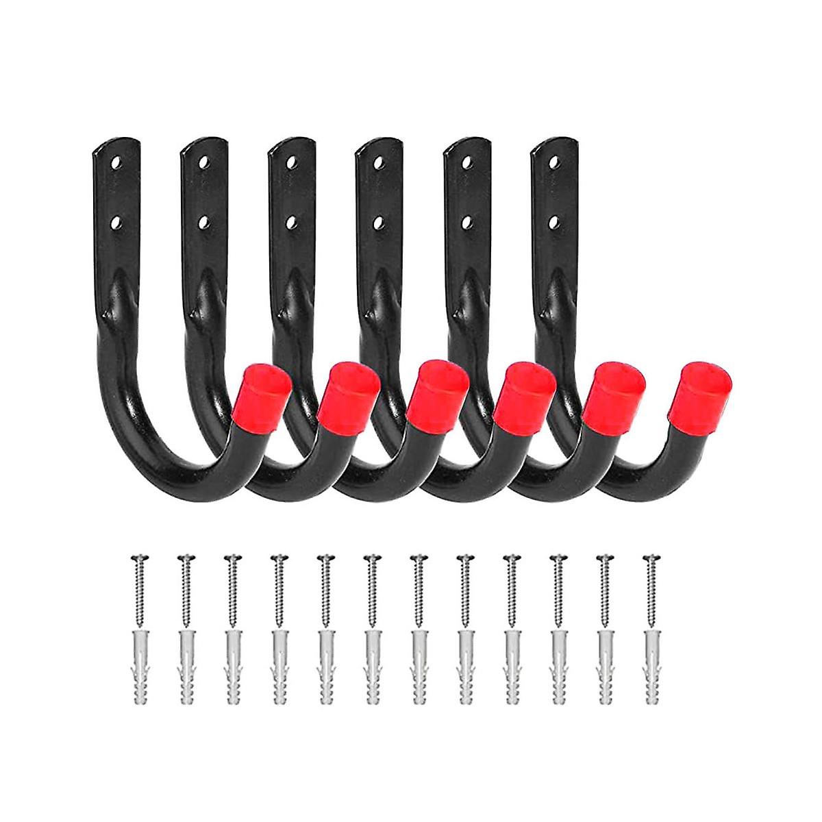 Heavy Duty Garage Hooks for Hanging, 6Pcs Garage Storage Hooks for Extension Cord Tool with Wall An