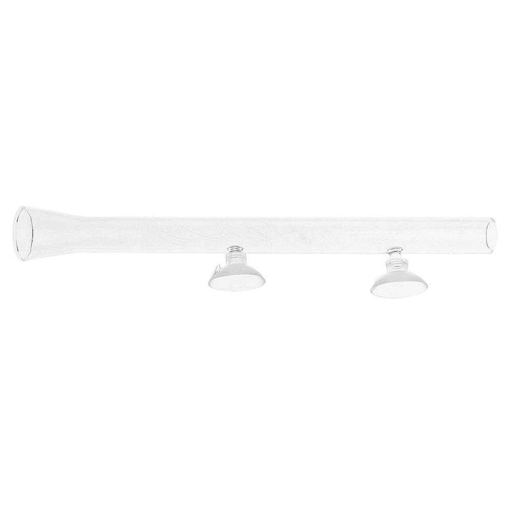 حوض السمك واضح الزجاج الروبيان الغذاء الطاعم أنبوب طبق الطاعم خرطوم حامل 250mm