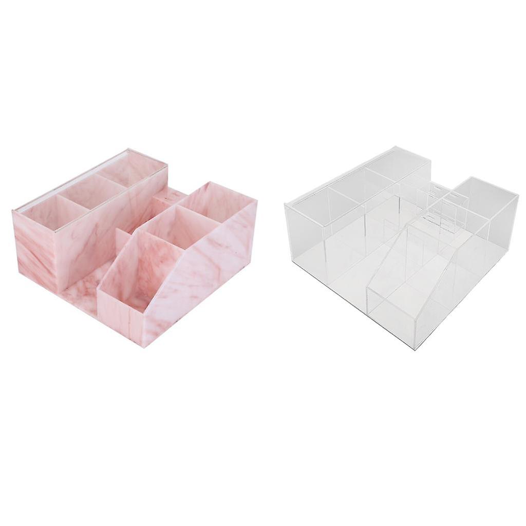 2 Pcs Cosmetic Organizer Eyelash Extension Tools Storage Box