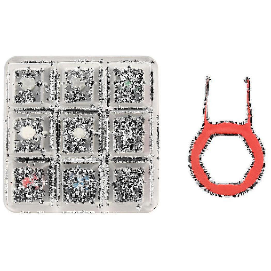 Acrylic Keyboard Tester 9 Clear Plastic Keycap Sampler For Cherry Mx Switches