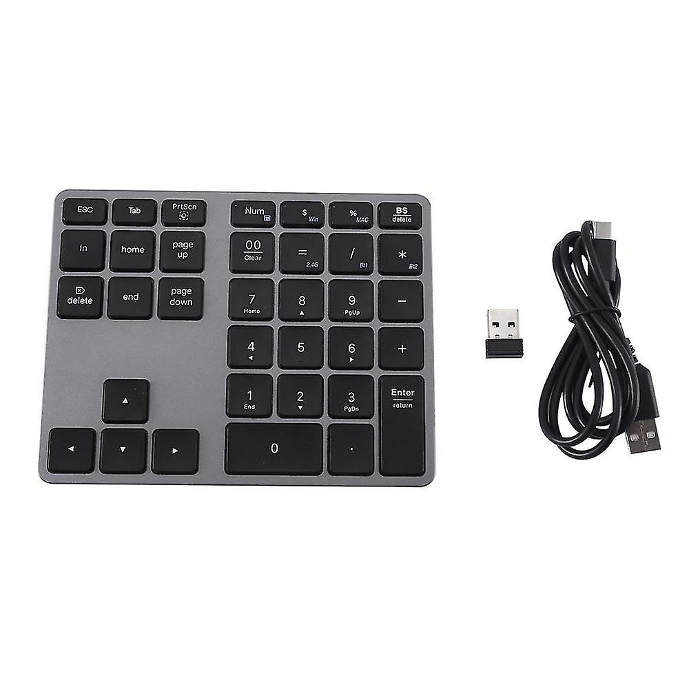 Bluetooth 5.0 Wireless Numeric Keypad 35 Keys Digital Keyboard For Windows Android Pc Tablet Laptop