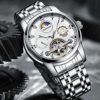 Orologio Meccanico Automatico Uomo Con Tourbillon – Cinturino In Vera Pelle, Quadrante 42 Mm, Impermeabile 30 M