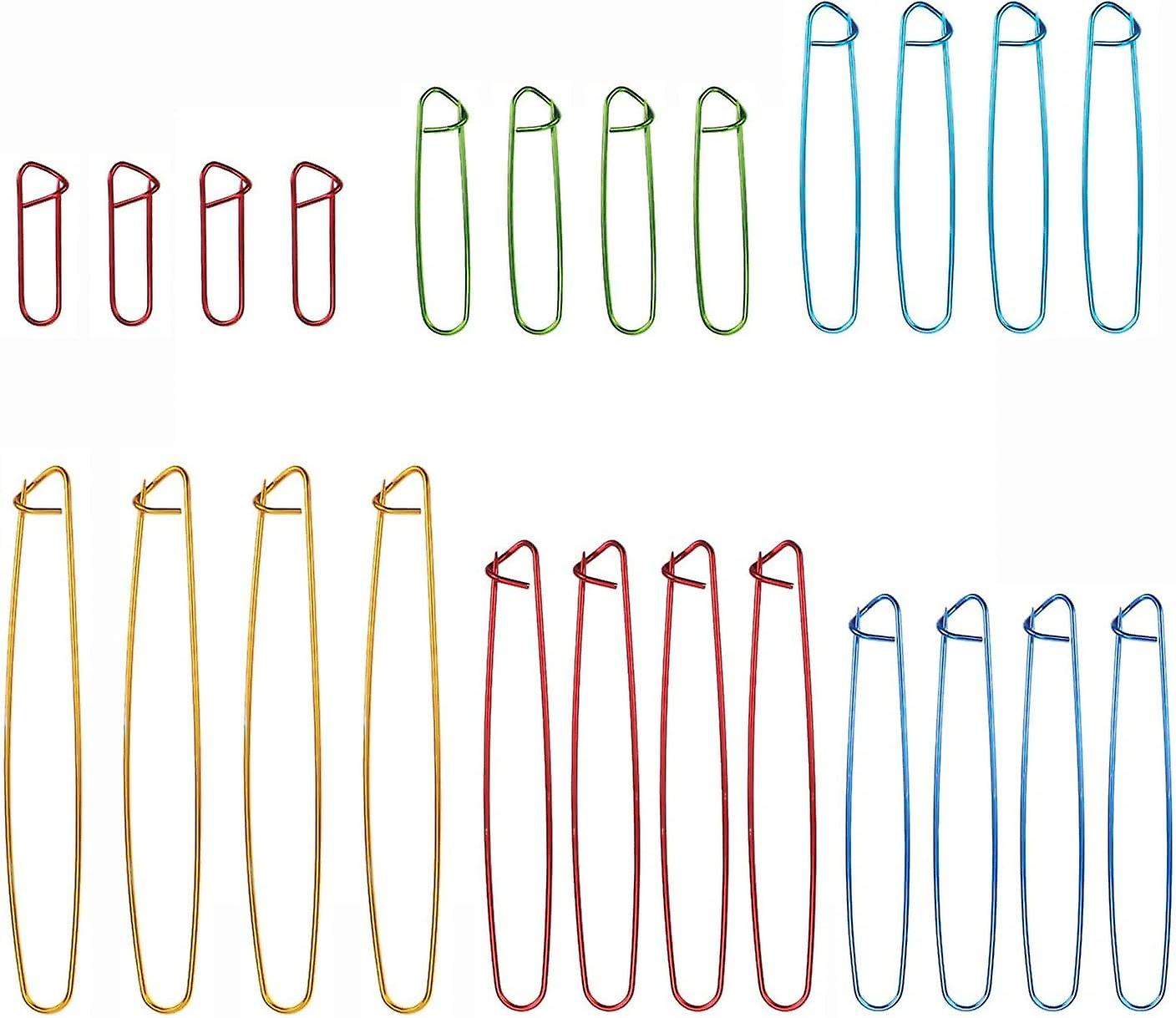 12 Pcs Stitch Holder Set, Colorful Knitting Tools