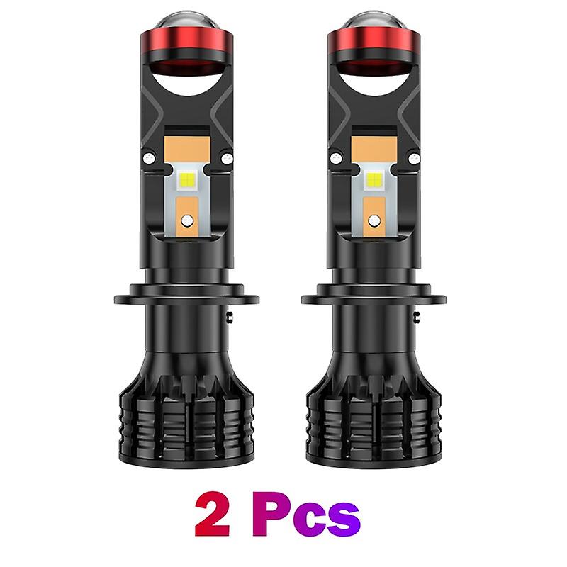2pcs-s&d 2pcs Mini-Objektiv-Projektor H7 H11 H4 LED-Auto-Scheinwerfer 9005 Hb3 Projektor-Linse 100w 30000lm Auto-Motorräder-Stirnlampe H7 Led