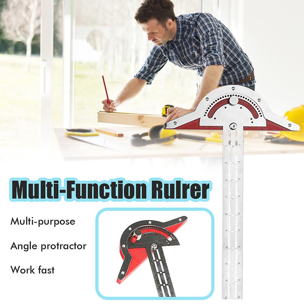Woodworking Edge Ruler Angle Protractor Woodworking Ruler Angle Measure Tool