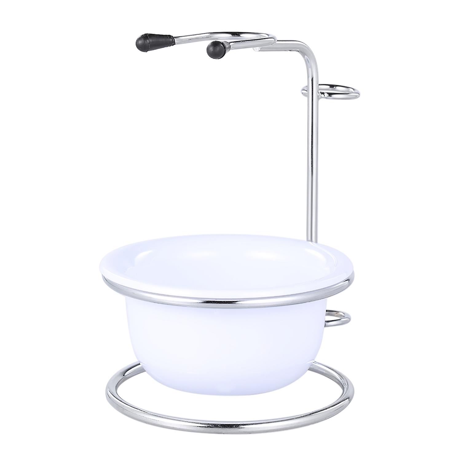 2 in 1 Scheerset voor heren Scheerkwasthouder + Zeepkom Mannelijke Baard Scheerzeepbak Scheerstandaard