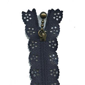 Minerva Flower Lace Dress Zips Navy Blue - 56 cm - each