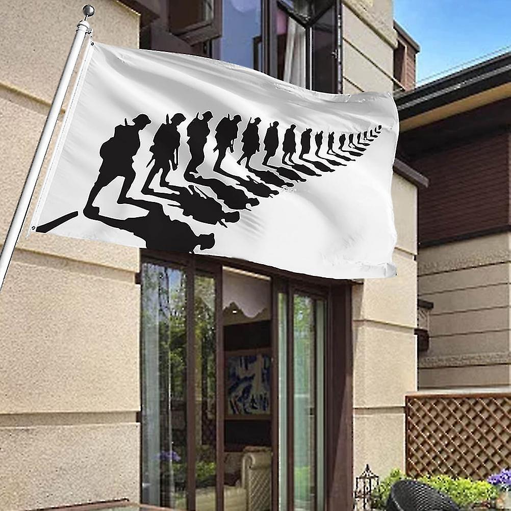 Remembrance Day Flag Polyester Flag Single Side Heavy Duty Flag for Heroes Moderating Remembrance