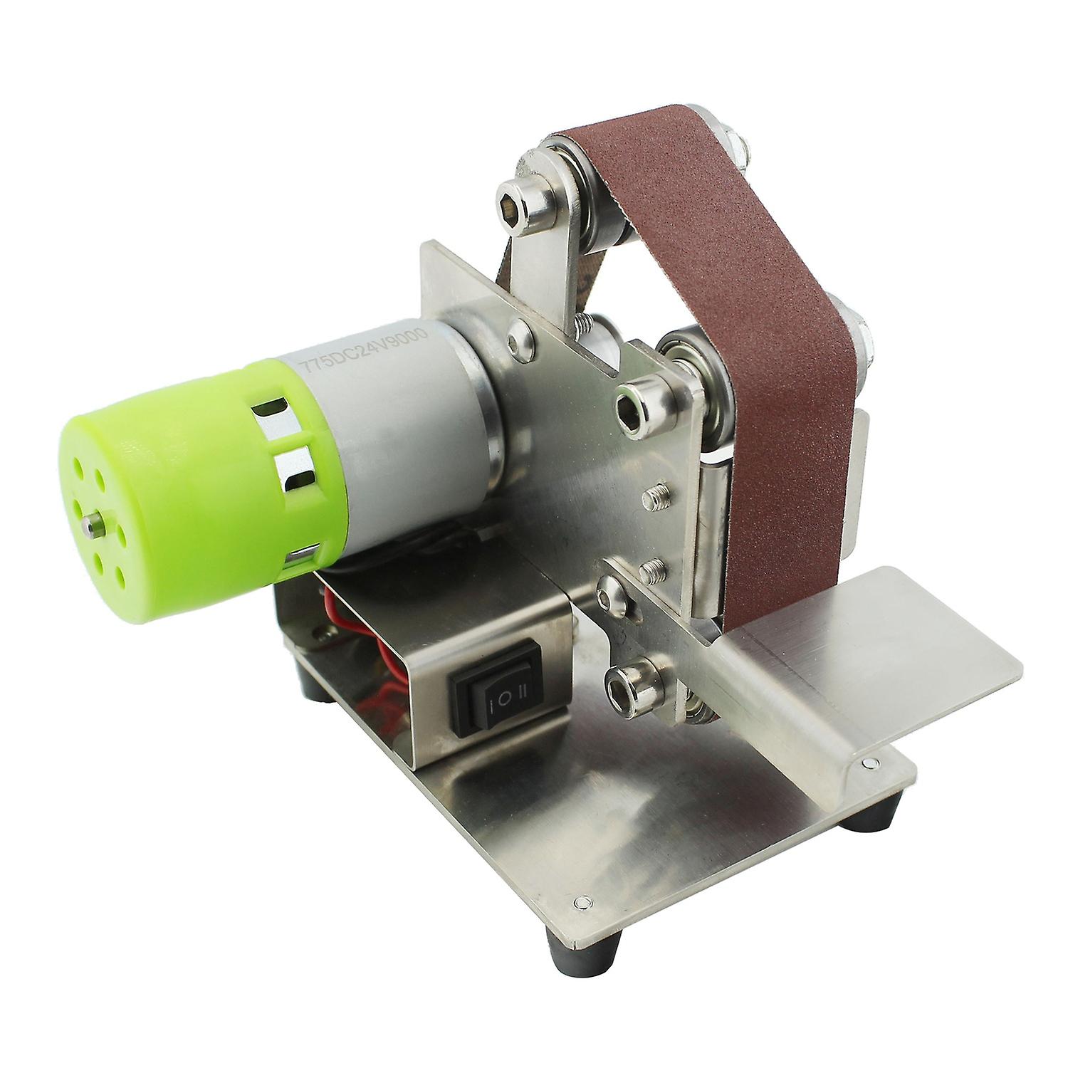 Mini Belt Sander Electric Sanding Polishing Grinding Machine 7 Variable Speed with 10 Sanding Belts