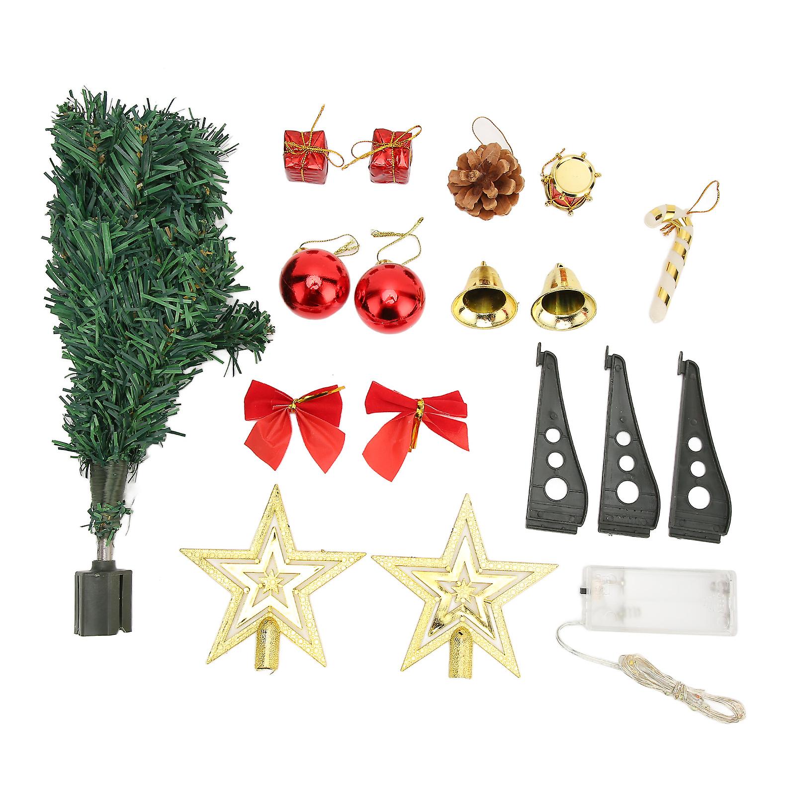 30cm DIY Mini LED Tabletop Artificial Christmas Tree Decor