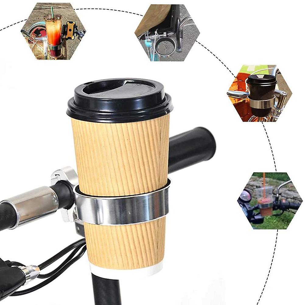 Bike Water Bottle Coffee Cup Holder Adjustable Road Bike Handlebar Water Bottle Aluminum Alloy Holder Bike Water Bottle Holder