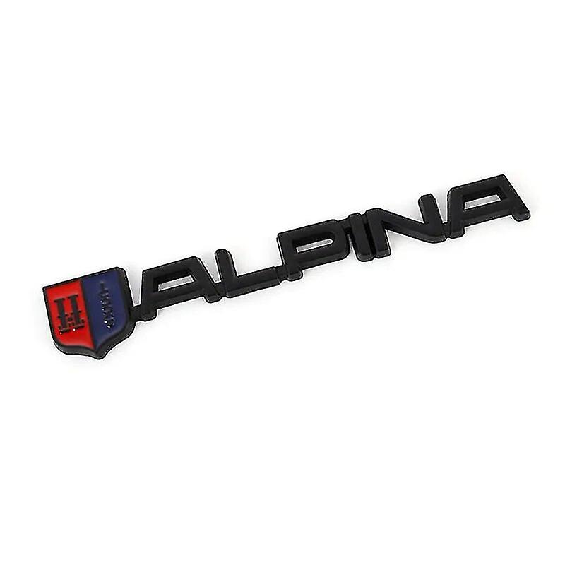 3d Metal Black Chrome Logo Alpina Emblem Car Front Grill Badge Decal ...