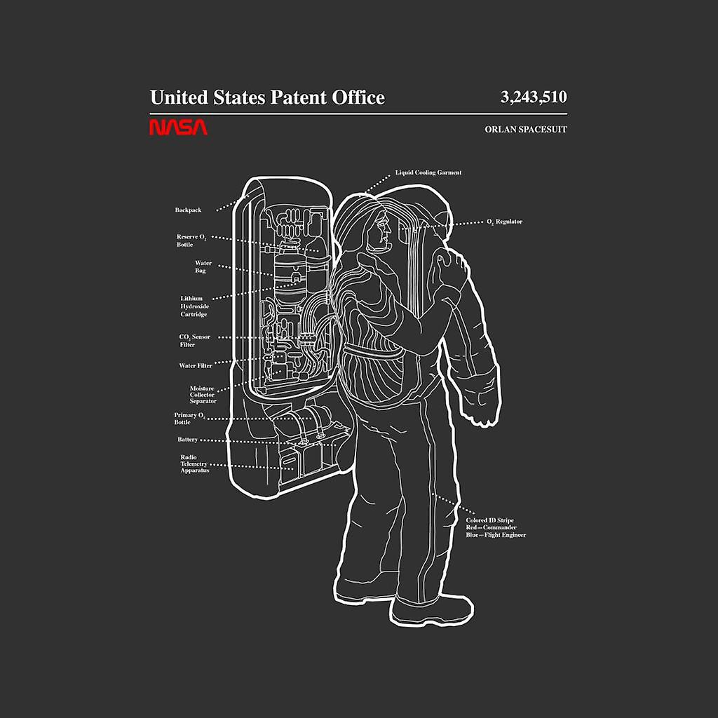 NASA Orlan Spacesuit Rucksack Blueprint Men Es T Shirt Fruugo DE