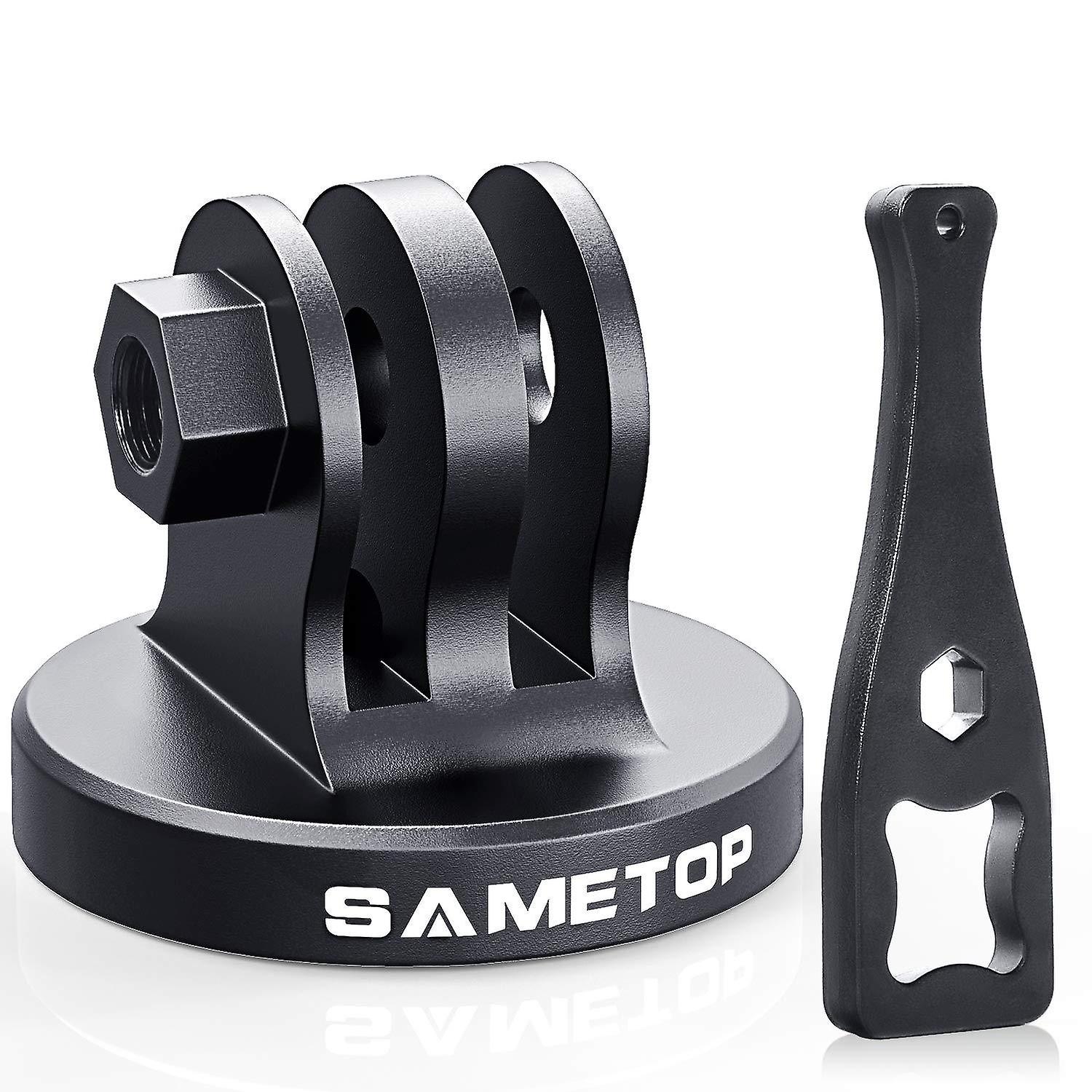 Sametop aluminum tripod mount adapter compatible with gopro hero 8, 7